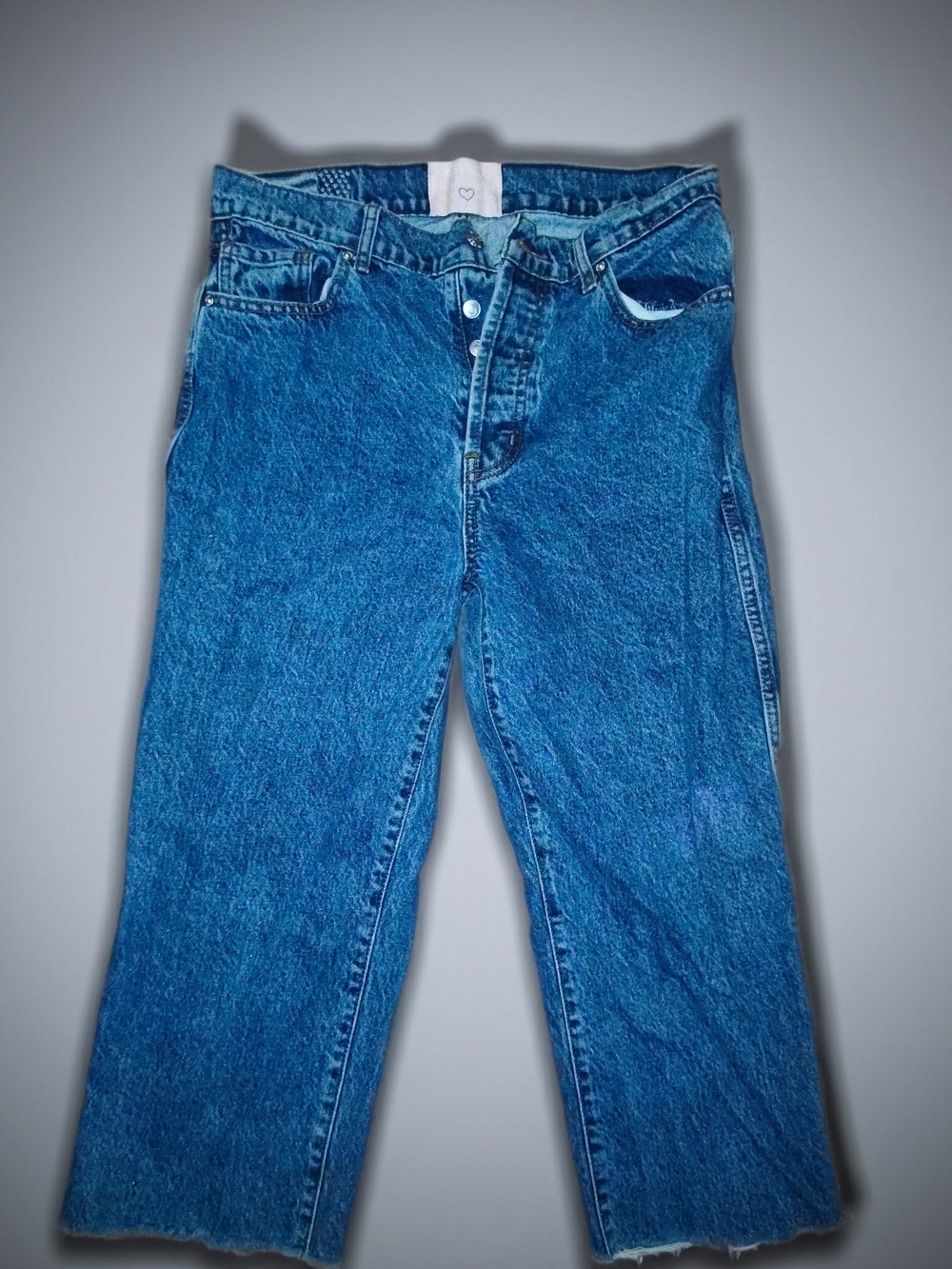 REVICE Women's Cropped Ankle Jeans in Bright Blue